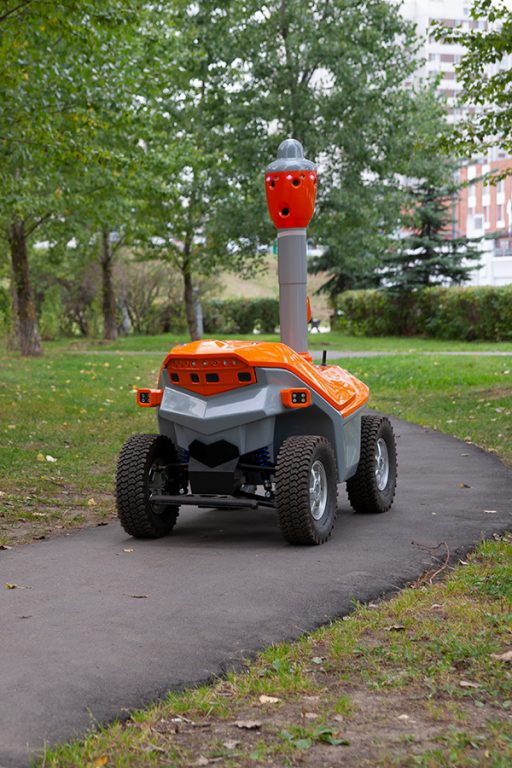 Security robots for suburban home protection. Protect suburban property from trespassers
