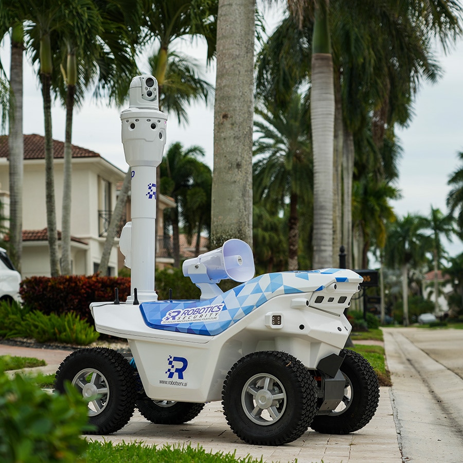 Video Surveillance and Face Detection robot