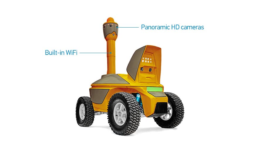 Full HD Panoramic Security Robot