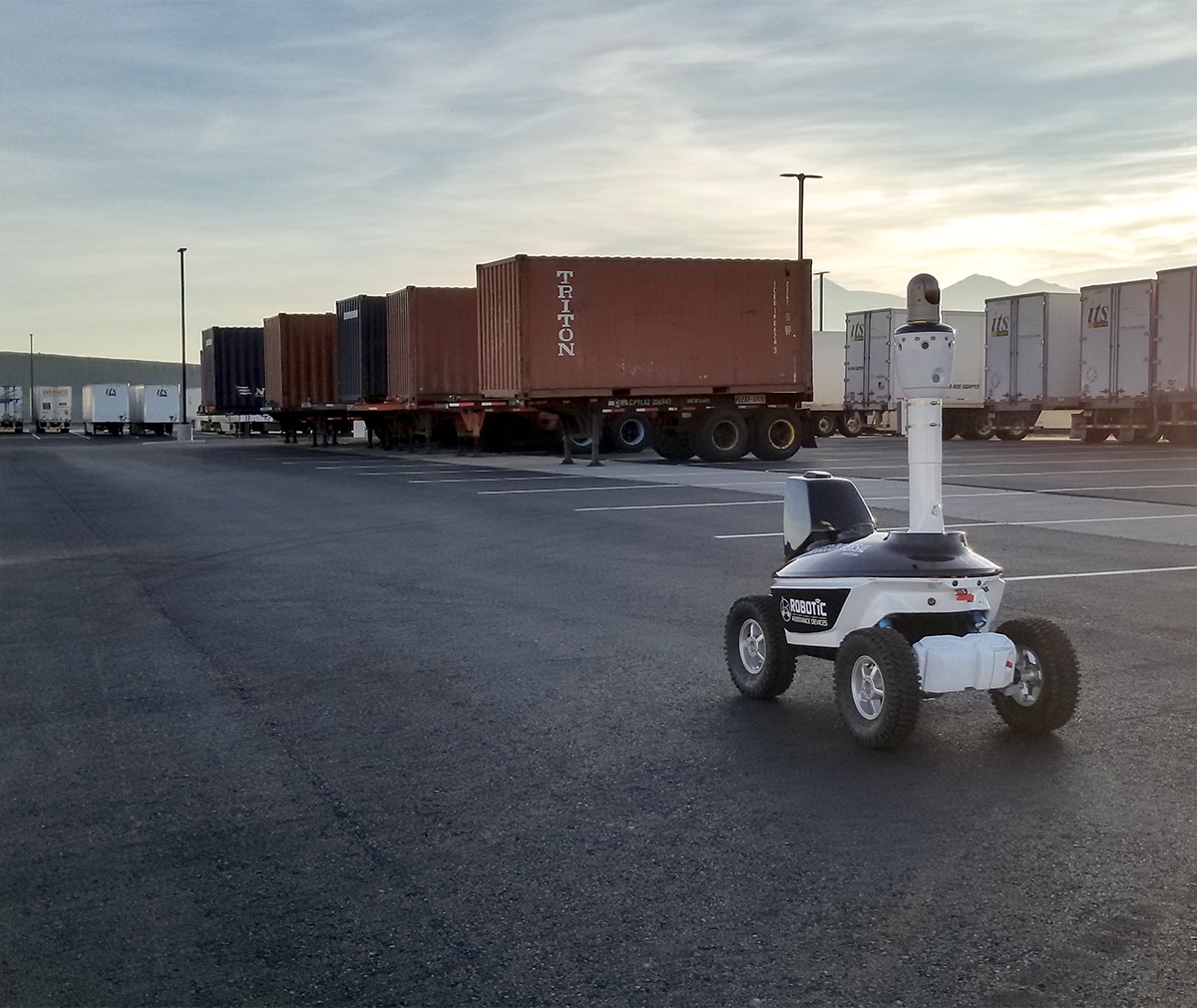 Autonomous security robot in Nevada