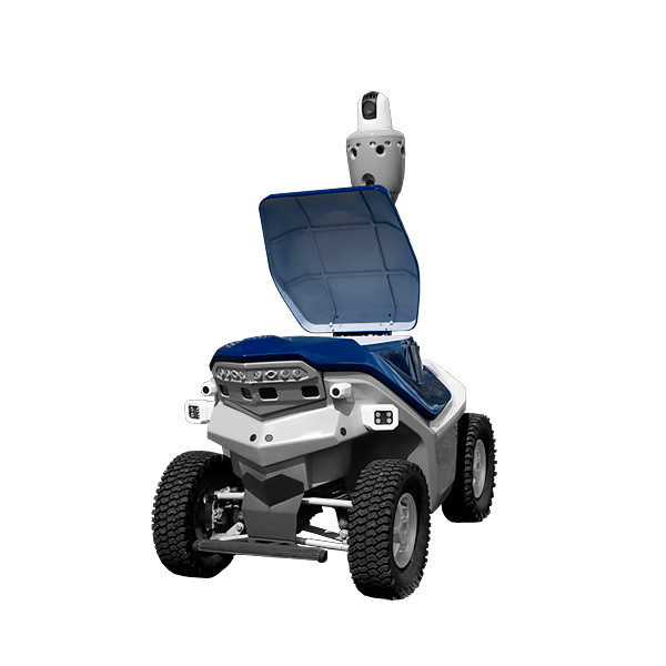 Autonomous delivery robot with surveillance systems