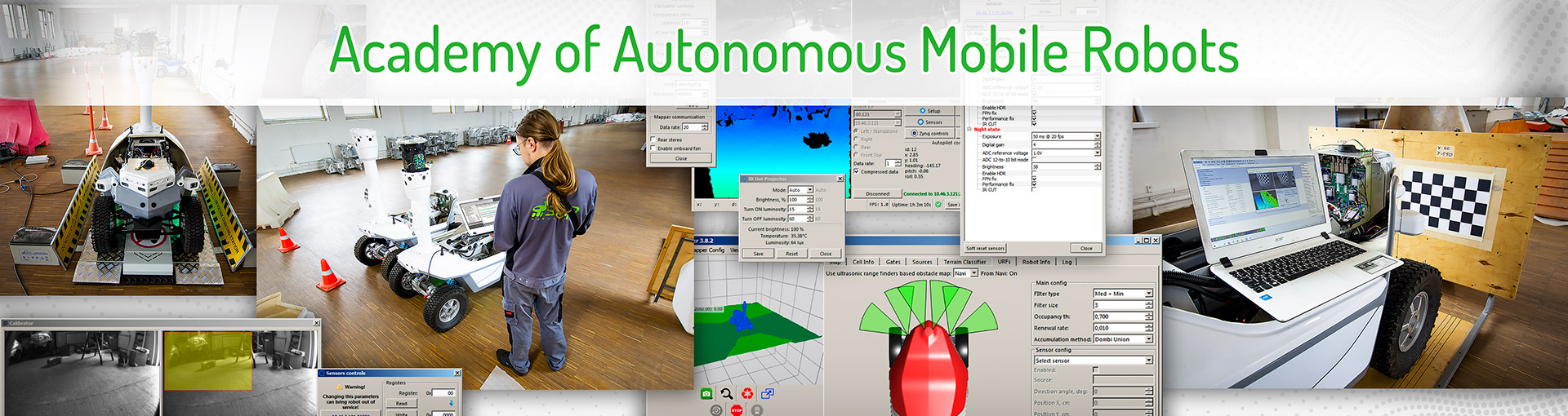 Academy of autonomous mobile robots