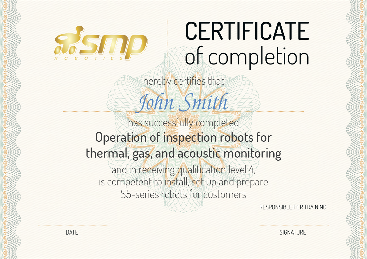 SMP certificate