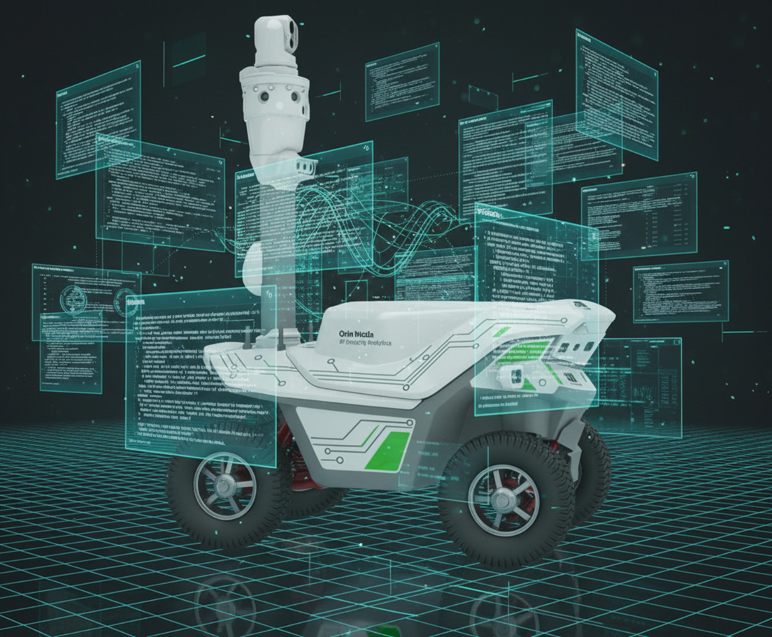 Autonomous mobile security robot powered by NVIDIA Orin with on-board video analytics