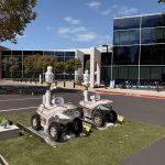 Two Argus S5.3 autonomous mobile robots deployed at LinkedIn headquarters