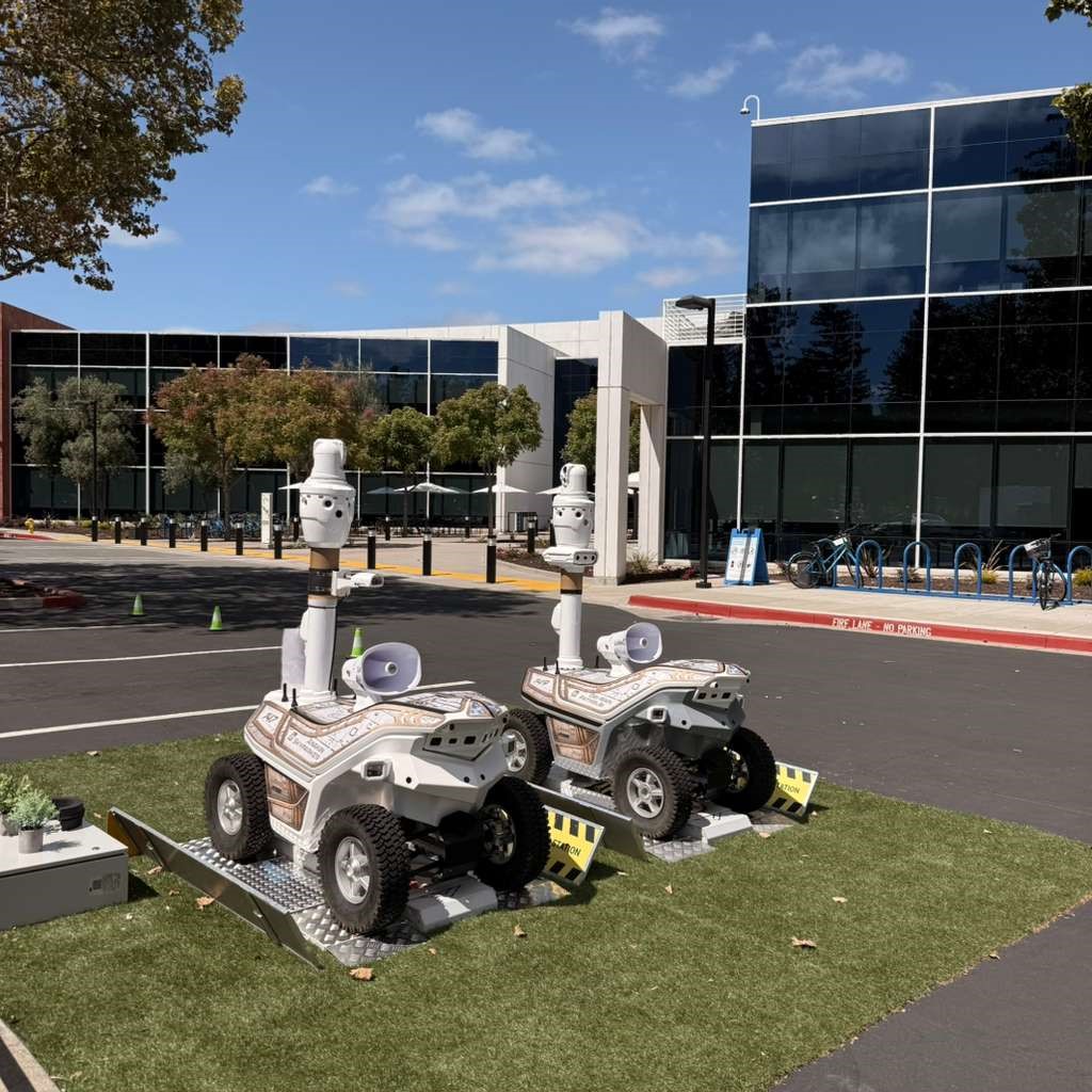 Two Argus S5.3 autonomous mobile robots deployed at LinkedIn headquarters